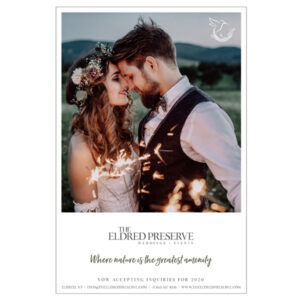 The Eldred Preseve Weddings + Events print ad