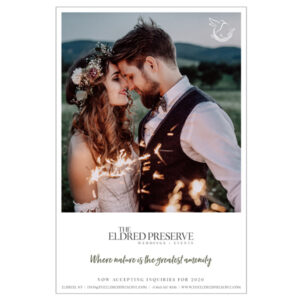 The Eldred Preseve Weddings + Events print ad