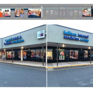Middletown Medical Monticello store window design